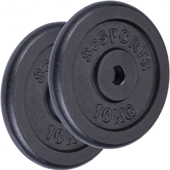 Viktskivor ScSPORTS Gjutjärn - 2x10kg