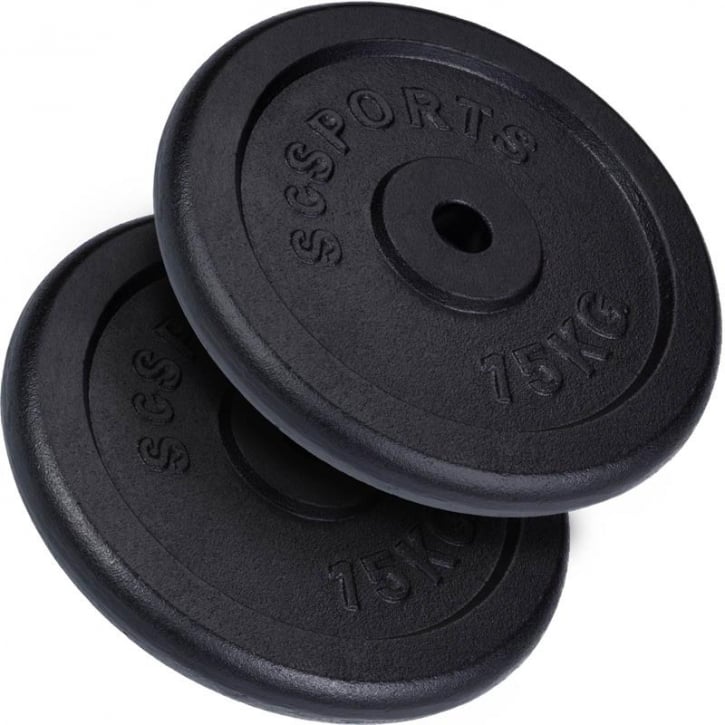 Viktskivor ScSPORTS Gjutjärn - 2x15kg