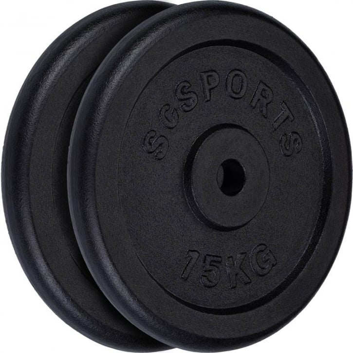 Viktskivor ScSPORTS Gjutjärn - 2x15kg