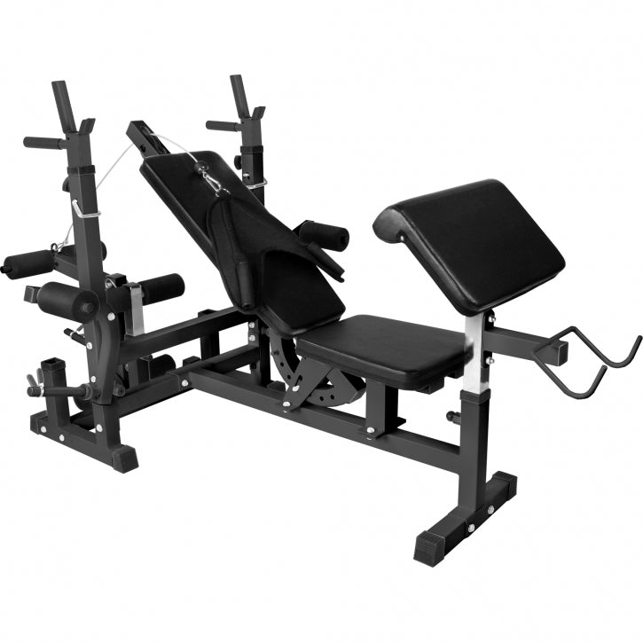 Multigym BASIC Black 100kg - Viktpaket Lats Gymgolv