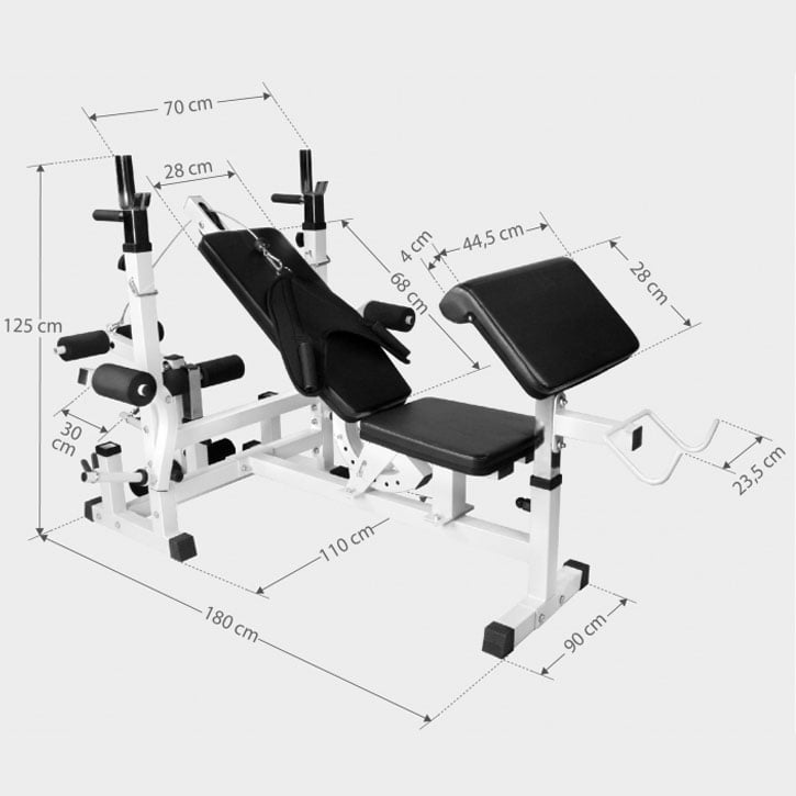 Multigym BASIC White - 100kg