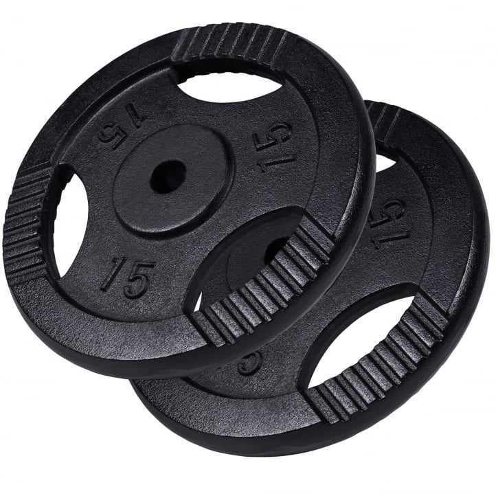 Viktskivor TRIGRIP Black - 2x15kg