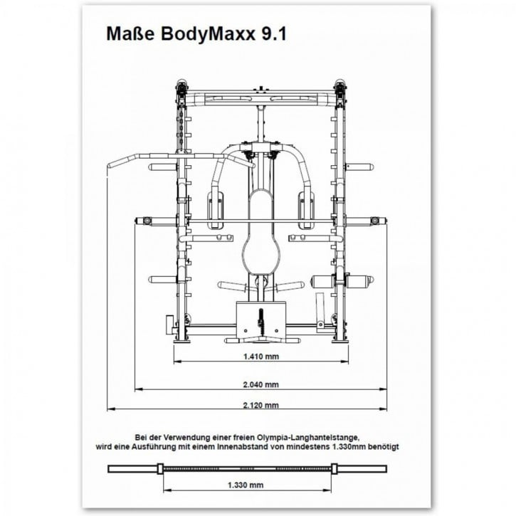 Smithmaskin MAXXUS 9.1 - Med Träningsbänk