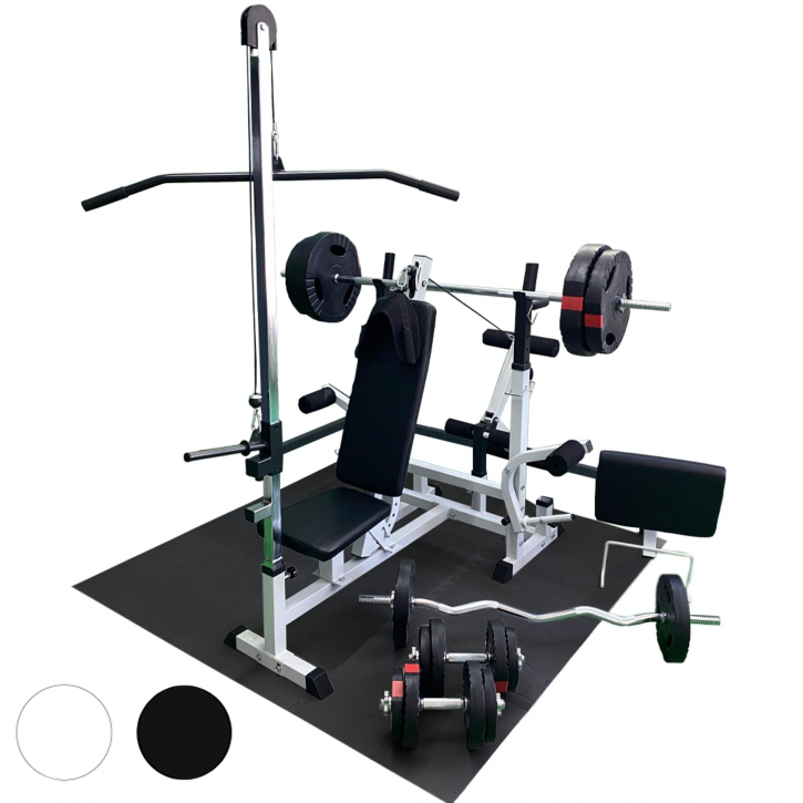 Multigym TRIGRIP 100kg - Viktpaket, Lats, Gymgolv