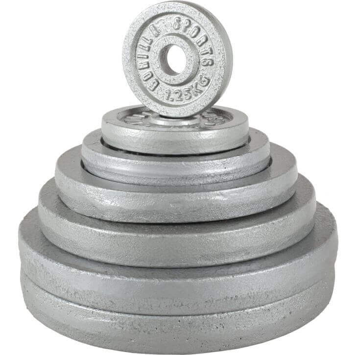 Viktskivor IRON Silver 31mm 0,5kg-30kg