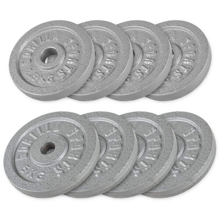 Viktskivor IRON Silver - 4x5kg 4x2,5kg