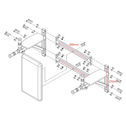 Dips- & magställning - Vägg